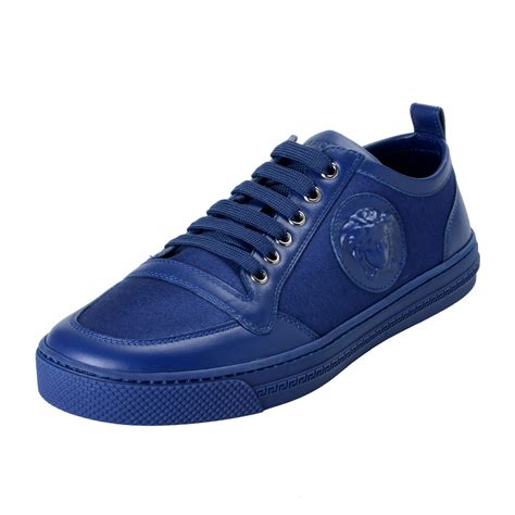 versace shoes bleu|versace men's sneakers.